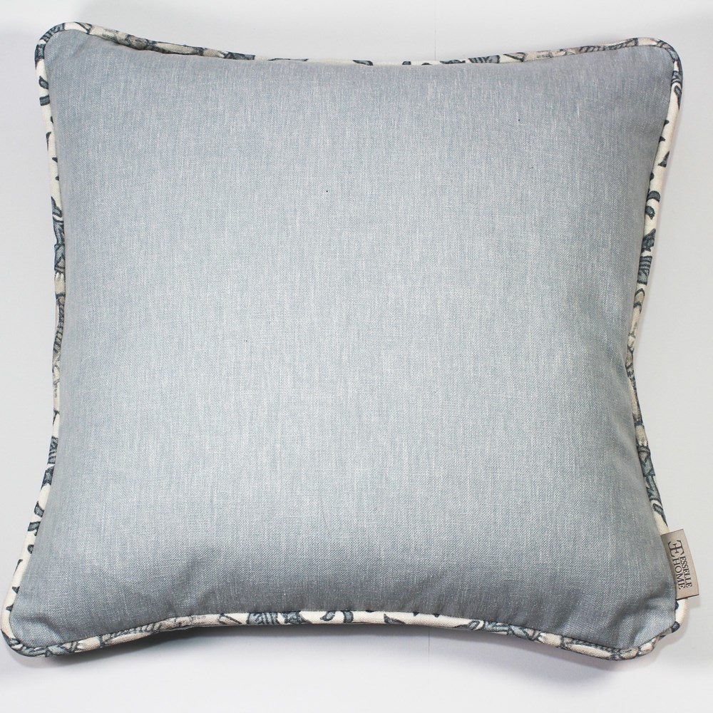 Eden Plain Nima Floral Modern Cushion in Soft Blue